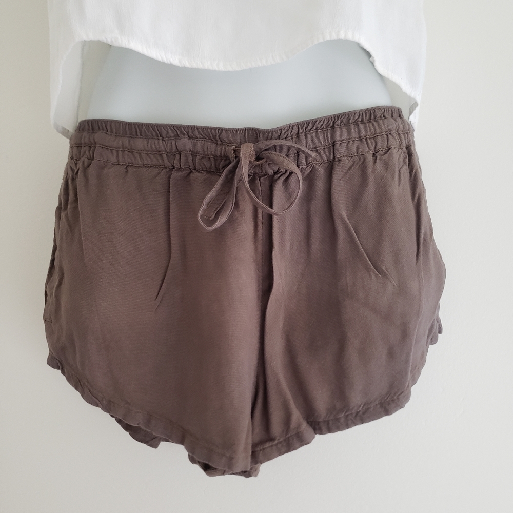 RVCA High Waist Olive Green Shorts